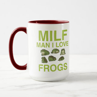 lustiger Frosch Zitat Milf Mann in Liebe Froschfro Tasse