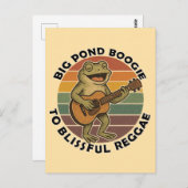 lustiger Froschgesang Postkarte (Vorne/Hinten)