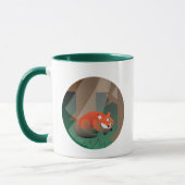 Lustiger Fuchs „Frag mich, ob mir ein Fuchs wichti Tasse (Links)