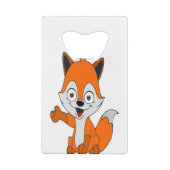 lustiger Fuchs Geldbeutel Flaschenöffner (Rückseite)
