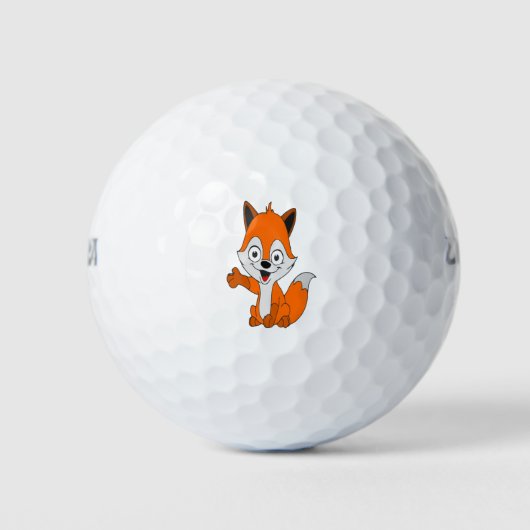 lustiger Fuchs Golfball (Vorderseite)