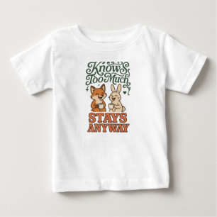 Lustiger Fuchs-Hase-Beste-Freunde Baby T-shirt
