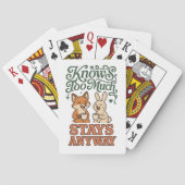 Lustiger Fuchs-Hase-Beste-Freunde Spielkarten (Rückseite)