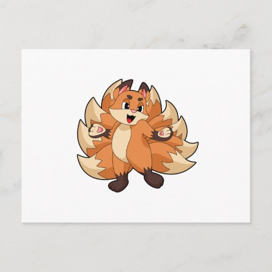 Lustiger Fuchs Postkarte (Vorderseite)