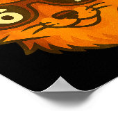 Lustiger Fuchs Sungles 67 Sechs Sieben Meme Poster (Ecke)