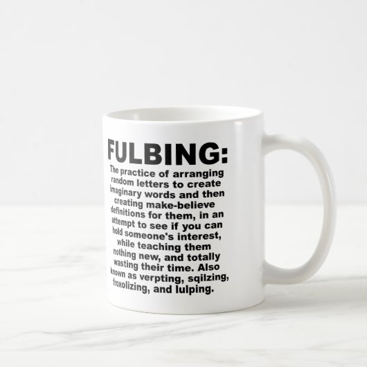 Lustiger Fulbing-Becher oder Reisebecher Kaffeetasse (Rechts)