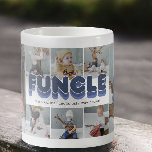 Lustiger Funcle Onkel Foto Collage Kaffeetasse