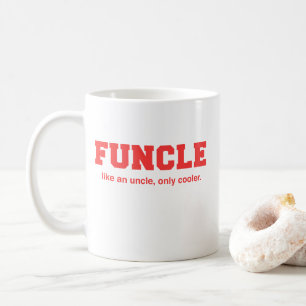 Lustiger Funcle Uni-Druck Kaffeetasse