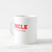 Lustiger Funcle Uni-Druck Kaffeetasse (Vorderseite Links)
