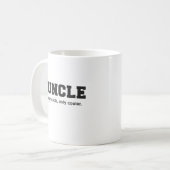 Lustiger Funcle Uni-Druck Kaffeetasse (Vorderseite Links)