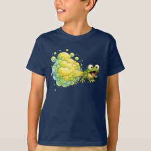 Lustiger Furzender Frosch Alberner Furz Blase T-Shirt