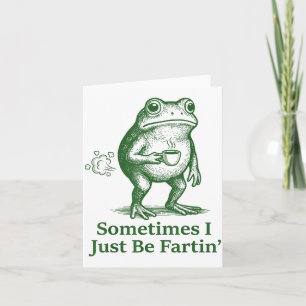 Lustiger Furzender Frosch Furz Witz Manchmal Bin I Karte