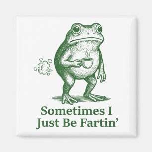 Lustiger Furzender Frosch Furz Witz Manchmal Bin I Magnet