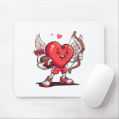 Lustiger Fuß Valentinstag Jungen Mädchen Cupid Mousepad (Mit Mouse)