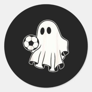 Lustiger Fußball-Geist, der Fußballfans zu Hallowe Runder Aufkleber