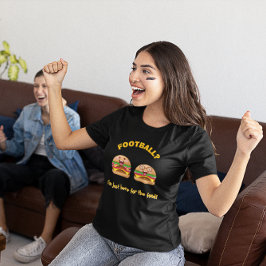 Lustiger Fußball – "Ich bin nur wegen des Essens h Tri-Blend Shirt