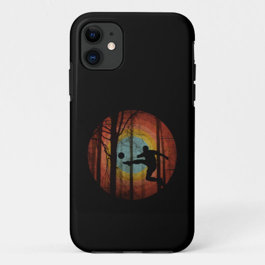 LUSTIGER FUSSBALL IM WALD Case-Mate iPhone HÜLLE (Rückseite)