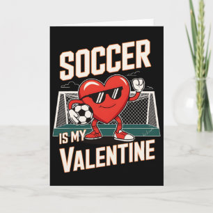 Lustiger Fußball ist meine Valentinsgruß-Herzenspo Karte