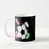 Lustiger Fußball Ll Mit Hasenohren Ostertag Männer Kaffeetasse (Links)