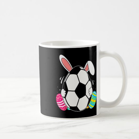 Lustiger Fußball Ll Mit Hasenohren Ostertag Männer Kaffeetasse (Rechts)