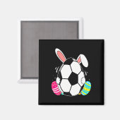 Lustiger Fußball Ll Mit Hasenohren Ostertag Männer Magnet (Vorderseite/Rückseite)