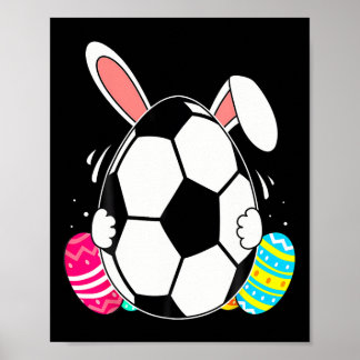 Lustiger Fußball Ll Mit Hasenohren Ostertag Männer Poster