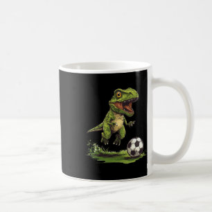 Lustiger Fußball mit Juric-Dinosaurier-Outfit Kaffeetasse