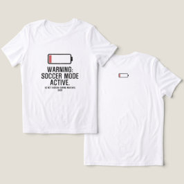 Lustiger Fußball-Modus Aktiv Niedrige Batterie Dis Tri-Blend Shirt