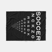 Lustiger Fußball Optiker Brett Witz Fleecedecke (Vorderseite (Horizontal))