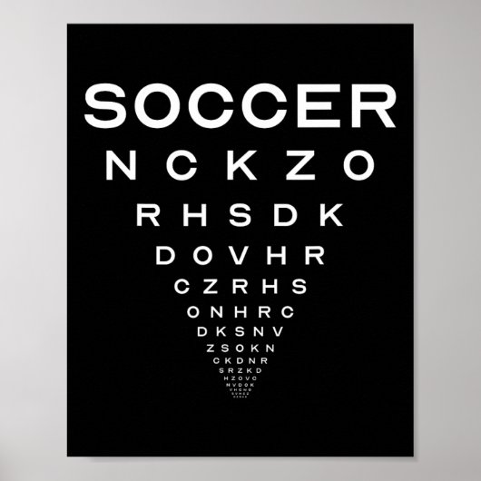 Lustiger Fußball Optiker Brett Witz Poster (Vorne)