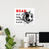 Lustiger Fußball Poster (Heimbüro)