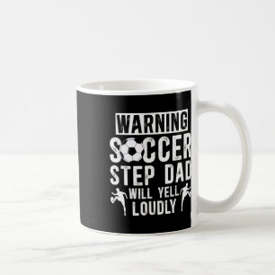 Lustiger Fußball-Stiefvater eines Fußballspielers  Kaffeetasse
