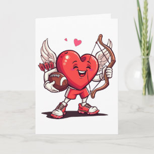 Lustiger Fußball Valentinstag Jungen Kinder Mädche Karte