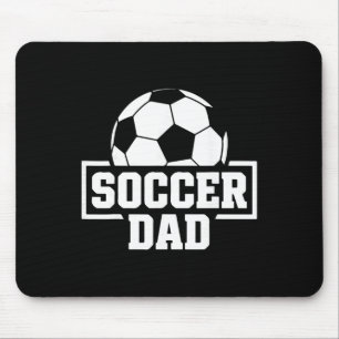 Lustiger Fußball-Vater Herren-Fußball-Training und Mousepad