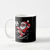 Lustiger Fußball-Weihnachtsmann 67 Meme Weihnachte Kaffeetasse (Links)