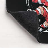 Lustiger Fußball-Weihnachtsmann 67 Meme Weihnachte Mousepad (Ecke)