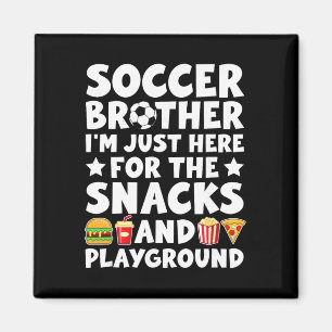 Lustiger Fußballbruder Fußballspieler-Bruder  Magnet