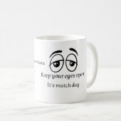 Lustiger Fußballfan Personalisierter Becher Kaffeetasse (VorderseiteRechts)