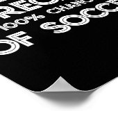 Lustiger Fußballfan-Wochenendewettervorhersage 100 Poster (Ecke)
