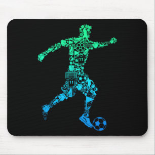 Lustiger Fußballspieler Bauch Schwangere Mama Mousepad