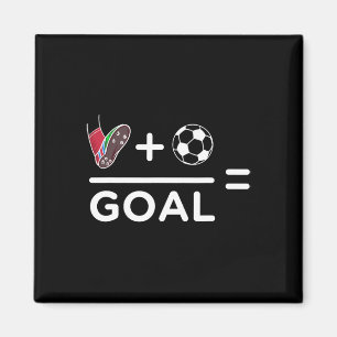 Lustiger Fußballspieler Mathe-Tor-Liebhaber Humor Magnet