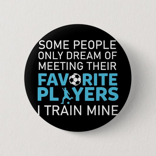 Lustiger Fußballtrainer Trainer Teamsportliebhaber Button (Vorderseite)