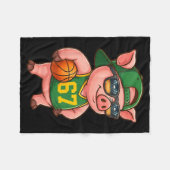 Lustiger G Basketball 67 Gen Alpha Slang Srts Männ Fleecedecke (Vorderseite (Horizontal))