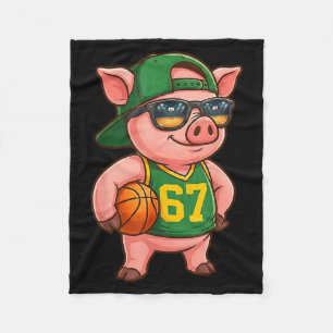Lustiger G Basketball 67 Gen Alpha Slang Srts Männ Fleecedecke
