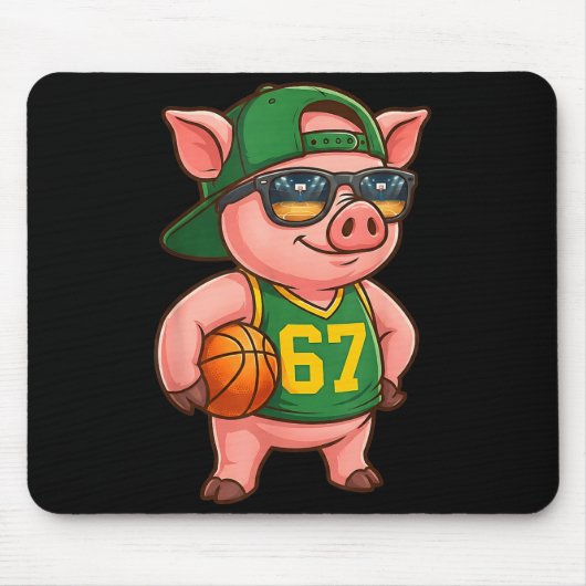 Lustiger G Basketball 67 Gen Alpha Slang Srts Männ Mousepad (Vorne)