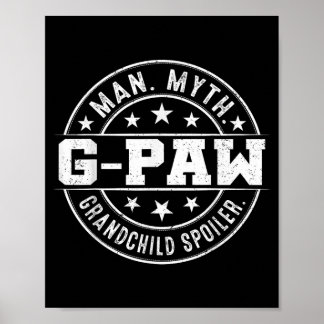Lustiger G-Paw-Enkelspoiler Mann Mythos G-Paw Poster