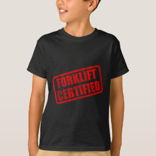 Lustiger Gabelstapler-zertifizierter Meme T-Shirt