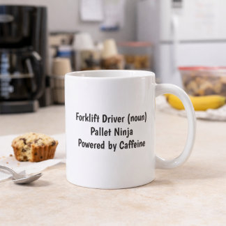 Lustiger Gabelstaplerfahrer-Mug mit individuellem Kaffeetasse