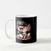 Lustiger Gamer Axolotl mit VR-Brille  Kaffeetasse (Links)