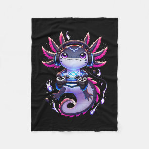 Lustiger Gamer Axolotl Videospiele Retro Jungen Mä Fleecedecke